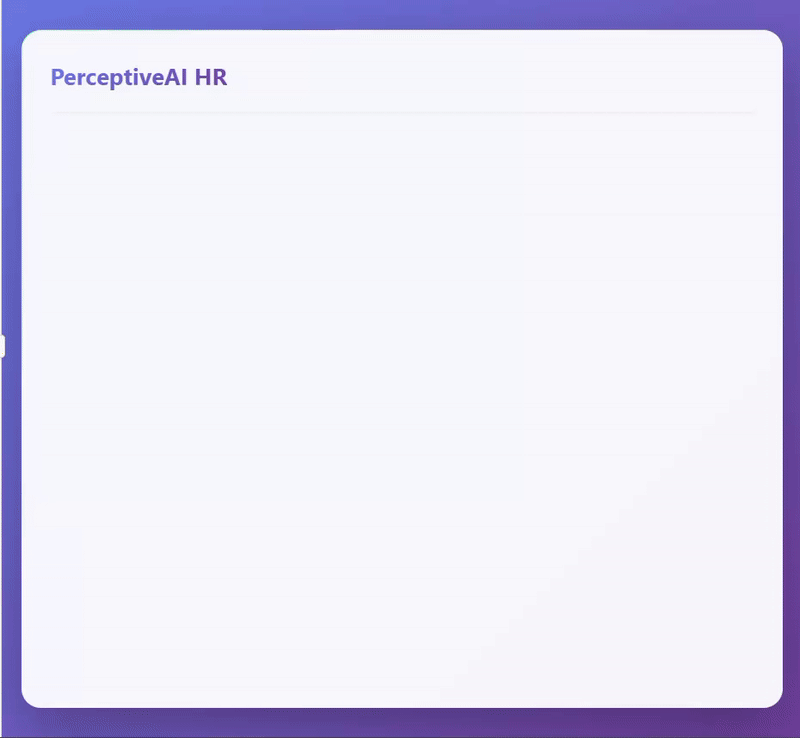 PerceptiveAI HR Tool image